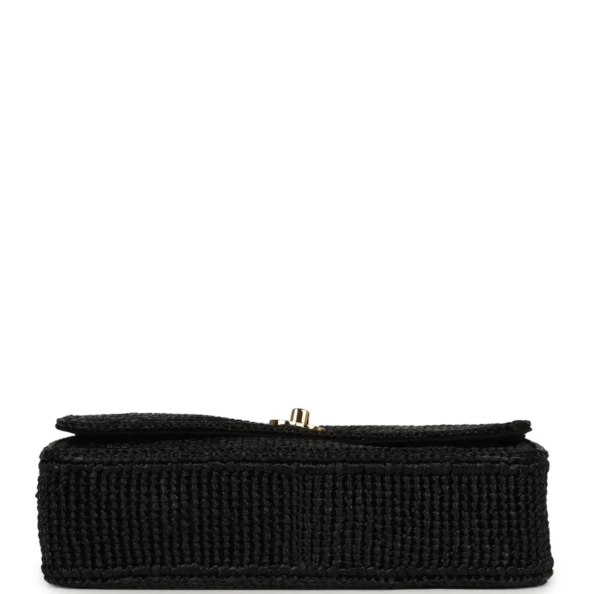 Chanel Chanel Small Flap Bag Black Braided Raffia Gold Hardware | Thumbnail 6 Chanel Chanel Small Flap Bag Black Braided Raffia Gold Hardware | Thumbnail 6