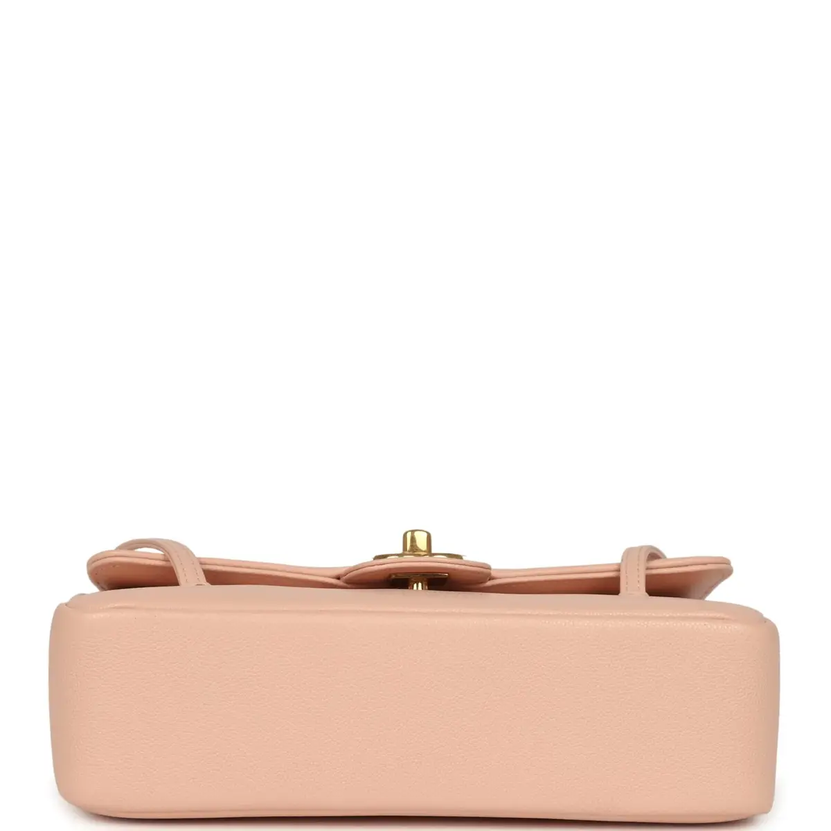 Chanel Chanel Small Preppy Coco Flap Bag Light Pink Shiny Caviar Brushed Gold Hardware | Thumbnail 6