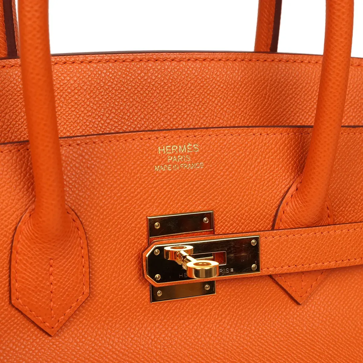 HERMÈS Pre-owned Hermes Birkin 35 Orange Epsom Gold Hardware | Thumbnail 7 HERMÈS Pre-owned Hermes Birkin 35 Orange Epsom Gold Hardware | Thumbnail 7