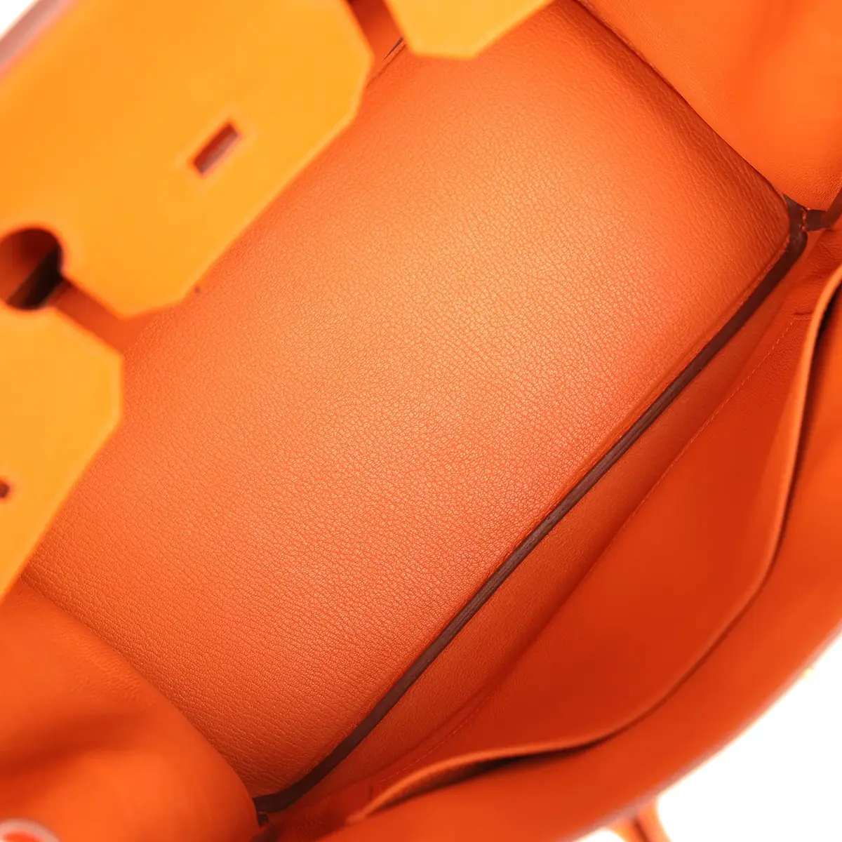 HERMÈS Pre-owned Hermes Birkin 35 Orange Epsom Gold Hardware | Thumbnail 8 HERMÈS Pre-owned Hermes Birkin 35 Orange Epsom Gold Hardware | Thumbnail 8