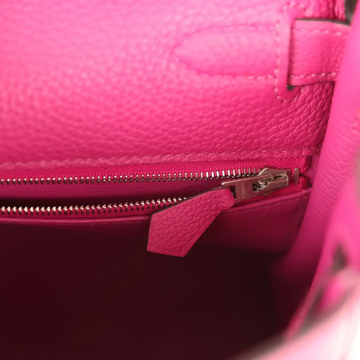 HERMÈS Pre-owned Hermes Kelly Retourne 28 Rose Poupre Togo Palladium Hardware | Thumbnail 9 HERMÈS Pre-owned Hermes Kelly Retourne 28 Rose Poupre Togo Palladium Hardware | Thumbnail 9