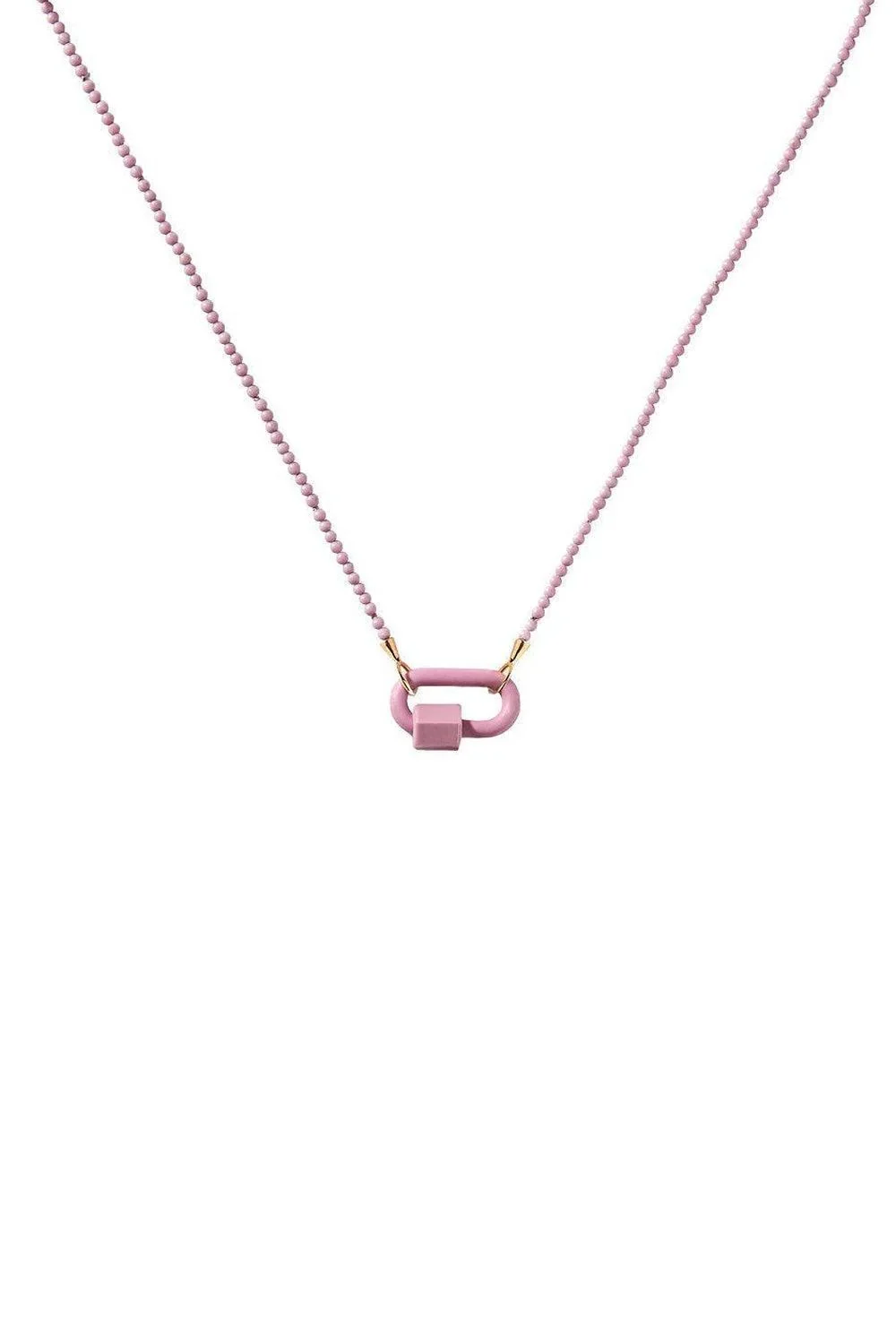 Marla Aaron Phosphosiderite Tone on Stone Rubber Lock Necklace