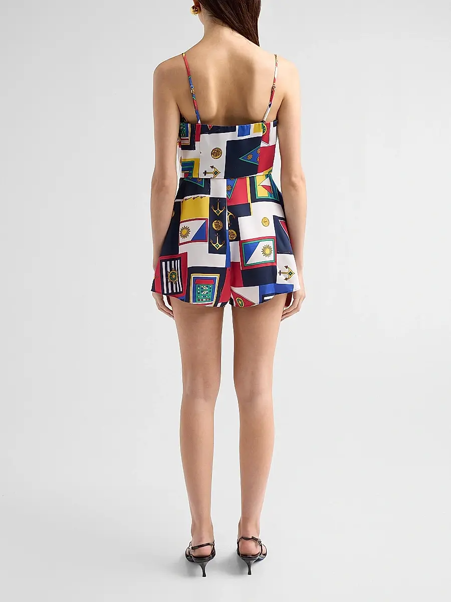 SEROYA Women's Laurell Printed Romper | Thumbnail 3