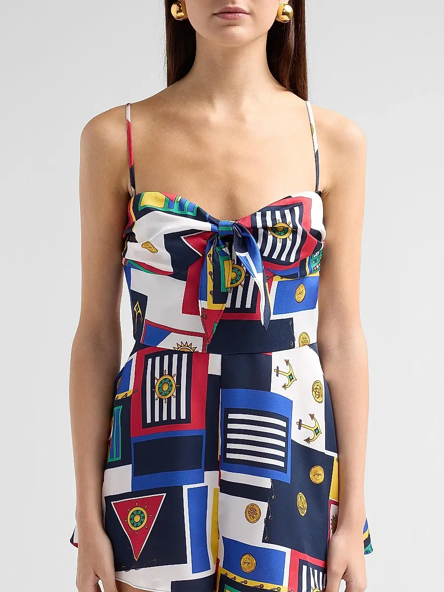 SEROYA Women's Laurell Printed Romper | Thumbnail 5