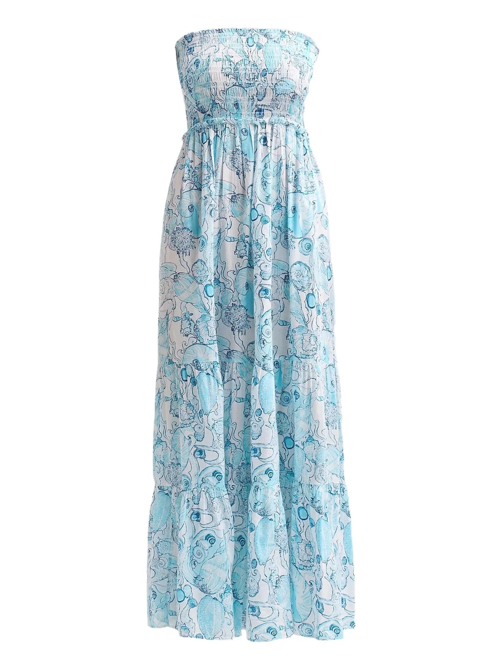 Lilly Pulitzer Women's Anali Printed Strapless Coverup Midi Dress