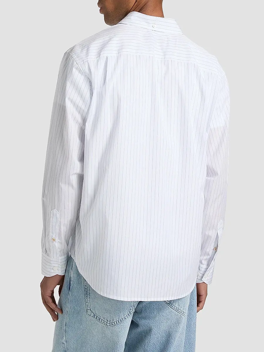 rag & bone Men's Pinstriped Poplin Shirt | Thumbnail 5