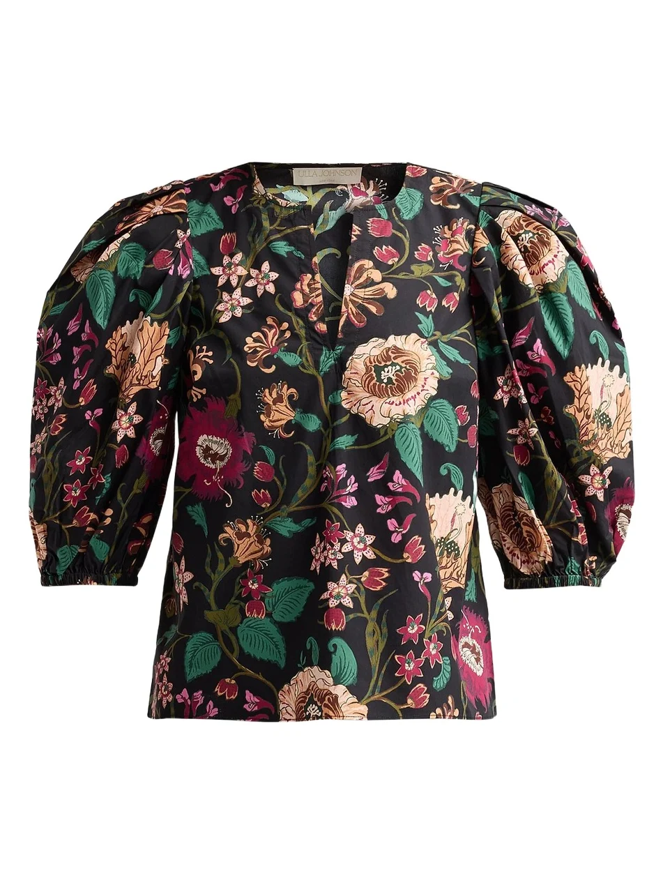 Women's Florielle Floral Cotton Top Women's Florielle Floral Cotton Top