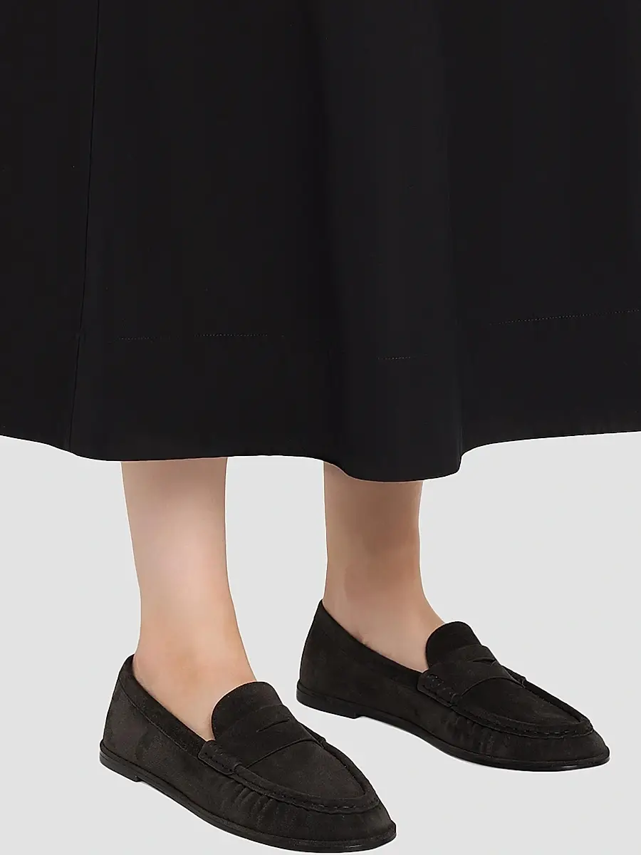 Stuart Weitzman Women's Spencer Suede Loafers | Thumbnail 2