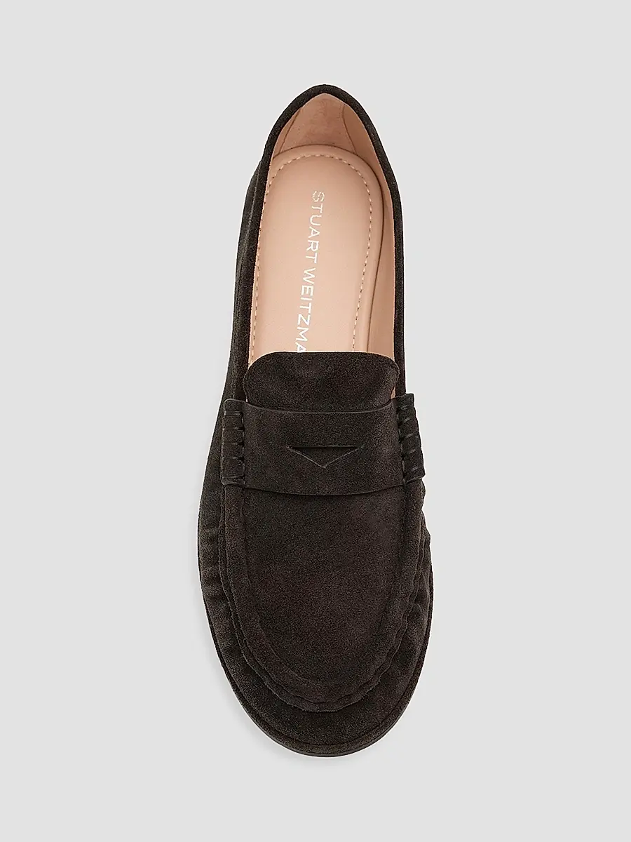Stuart Weitzman Women's Spencer Suede Loafers | Thumbnail 5