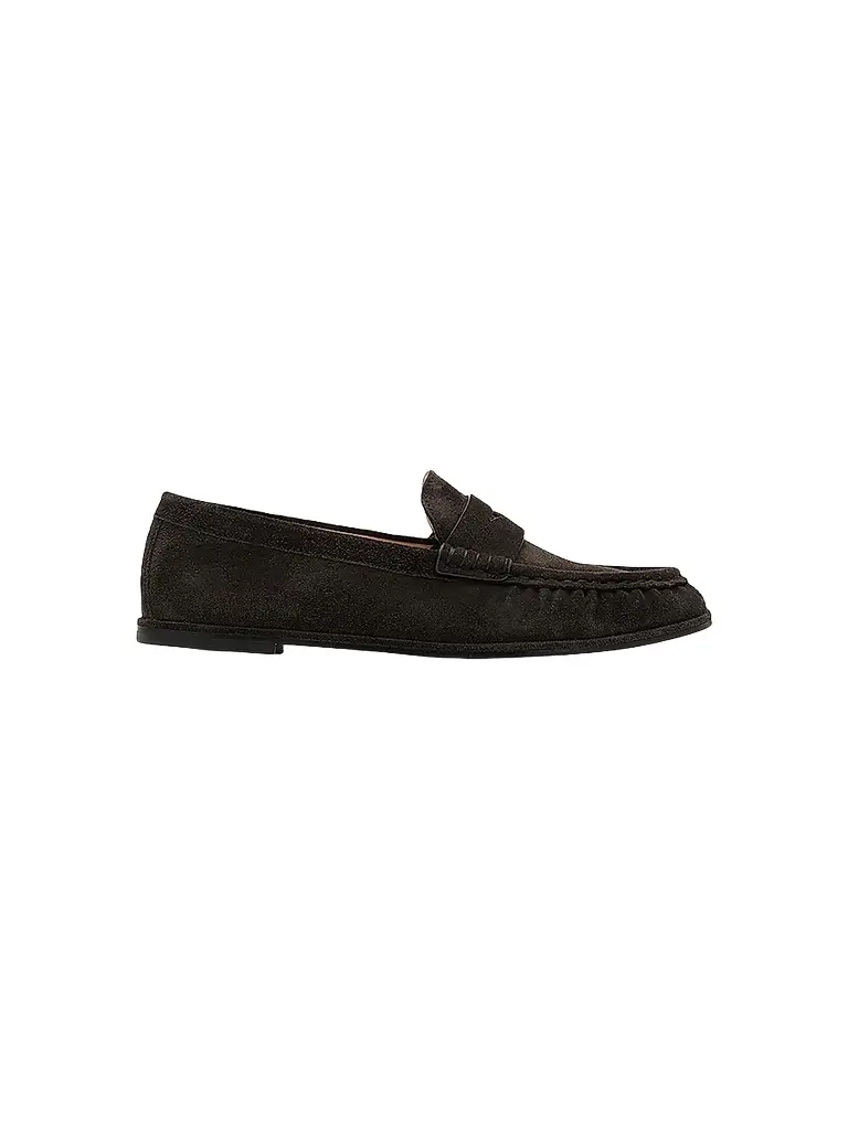 Stuart Weitzman Women's Spencer Suede Loafers - Shadow | Image 1 Stuart Weitzman Women's Spencer Suede Loafers - Shadow | Image 1