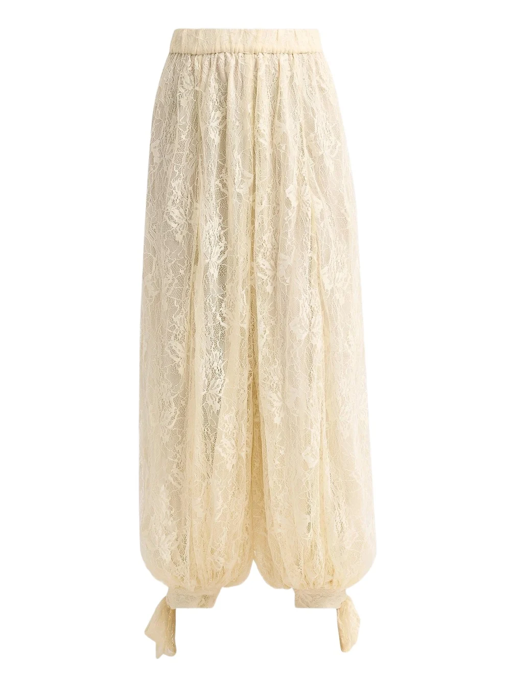 Hemant & Nandita Women's Floral Lace Parachute Pants