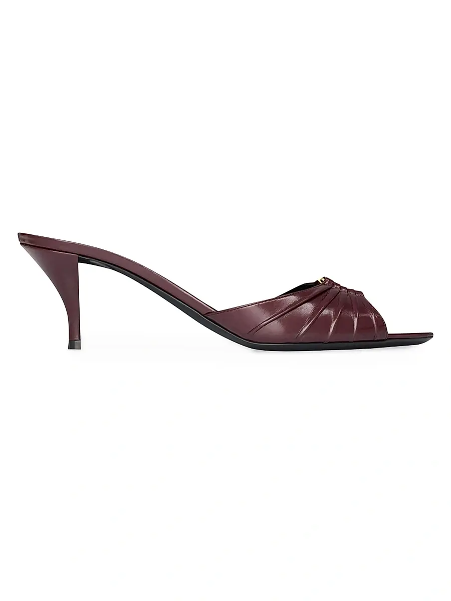 Saint Laurent Women's Babylone Mules in Smooth Leather | Image 1 Saint Laurent Women's Babylone Mules in Smooth Leather | Image 1
