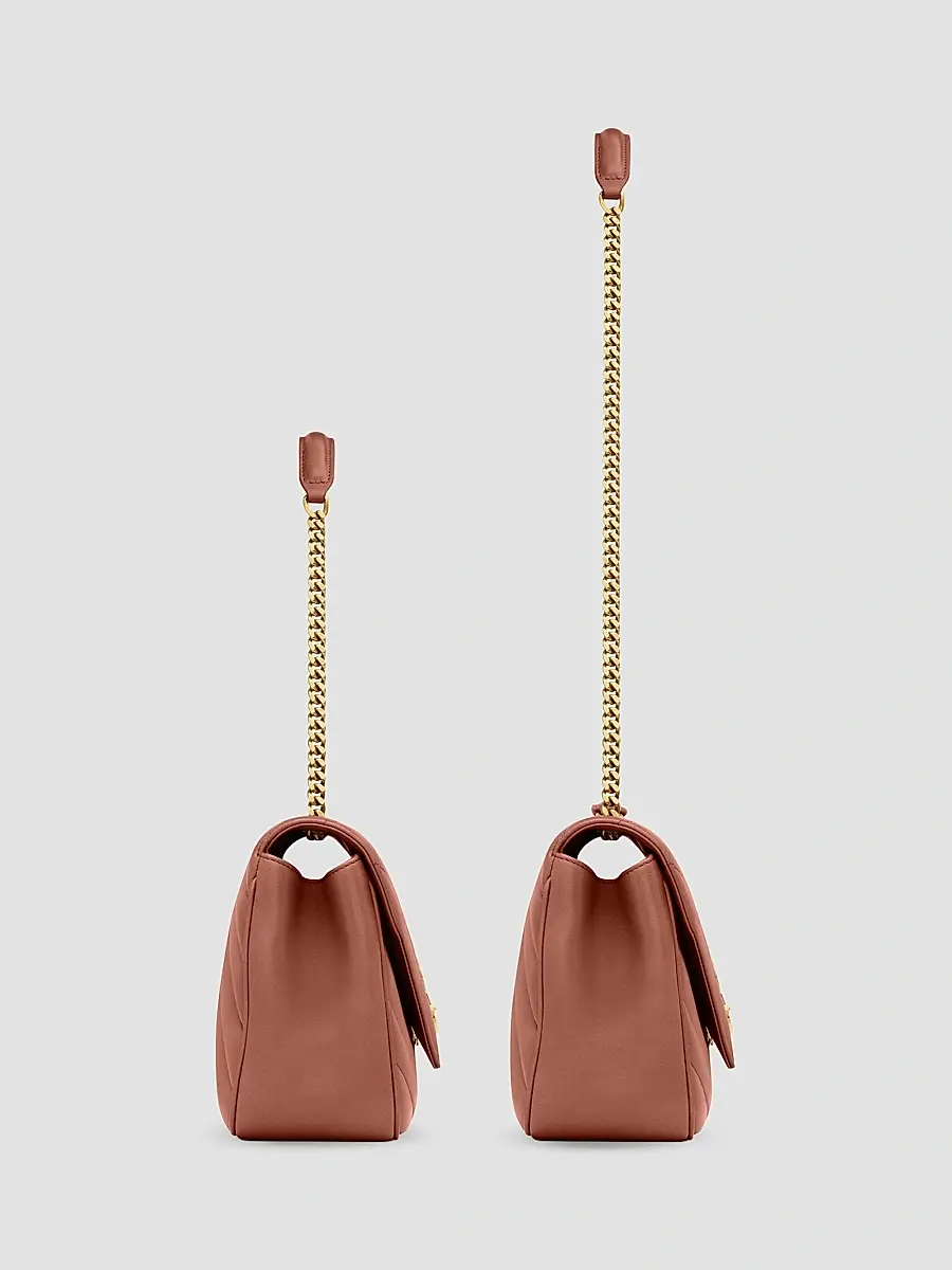 Saint Laurent Women's Loulou Medium Shoulder Bag in Lambskin Leather - Hortensia | Thumbnail 5 Saint Laurent Women's Loulou Medium Shoulder Bag in Lambskin Leather - Hortensia | Thumbnail 5