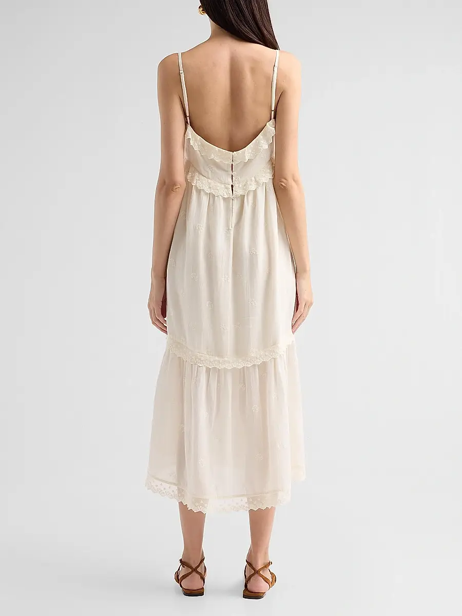 Ba&sh Women's Penny Lace Midi Dress | Thumbnail 3 Ba&sh Women's Penny Lace Midi Dress | Thumbnail 3