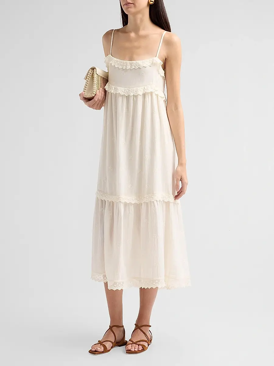 Ba&sh Women's Penny Lace Midi Dress | Thumbnail 4 Ba&sh Women's Penny Lace Midi Dress | Thumbnail 4