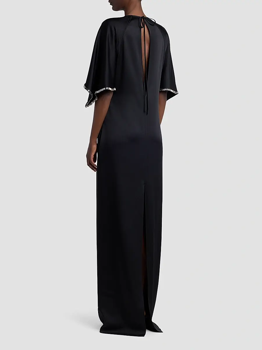 Stella McCartney Women's Embellished Handkerchief Maxi Dress | Thumbnail 3 Stella McCartney Women's Embellished Handkerchief Maxi Dress | Thumbnail 3