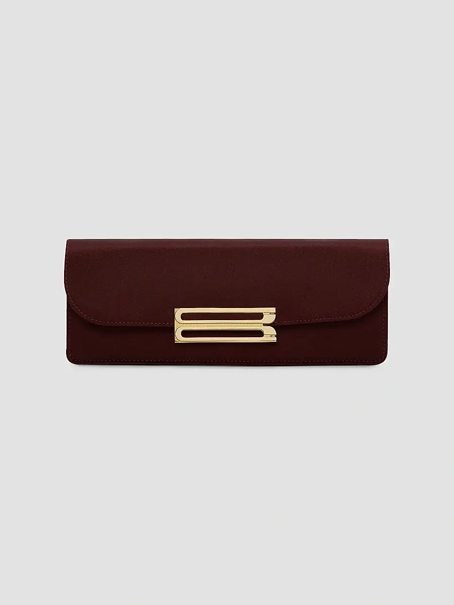 Victoria Beckham Women's Dorian East-West Velvet Clutch | Thumbnail 5 Victoria Beckham Women's Dorian East-West Velvet Clutch | Thumbnail 5