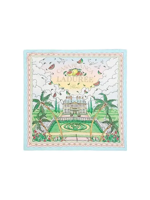 Men's x Ladurée Medium Printed Silk Scarf