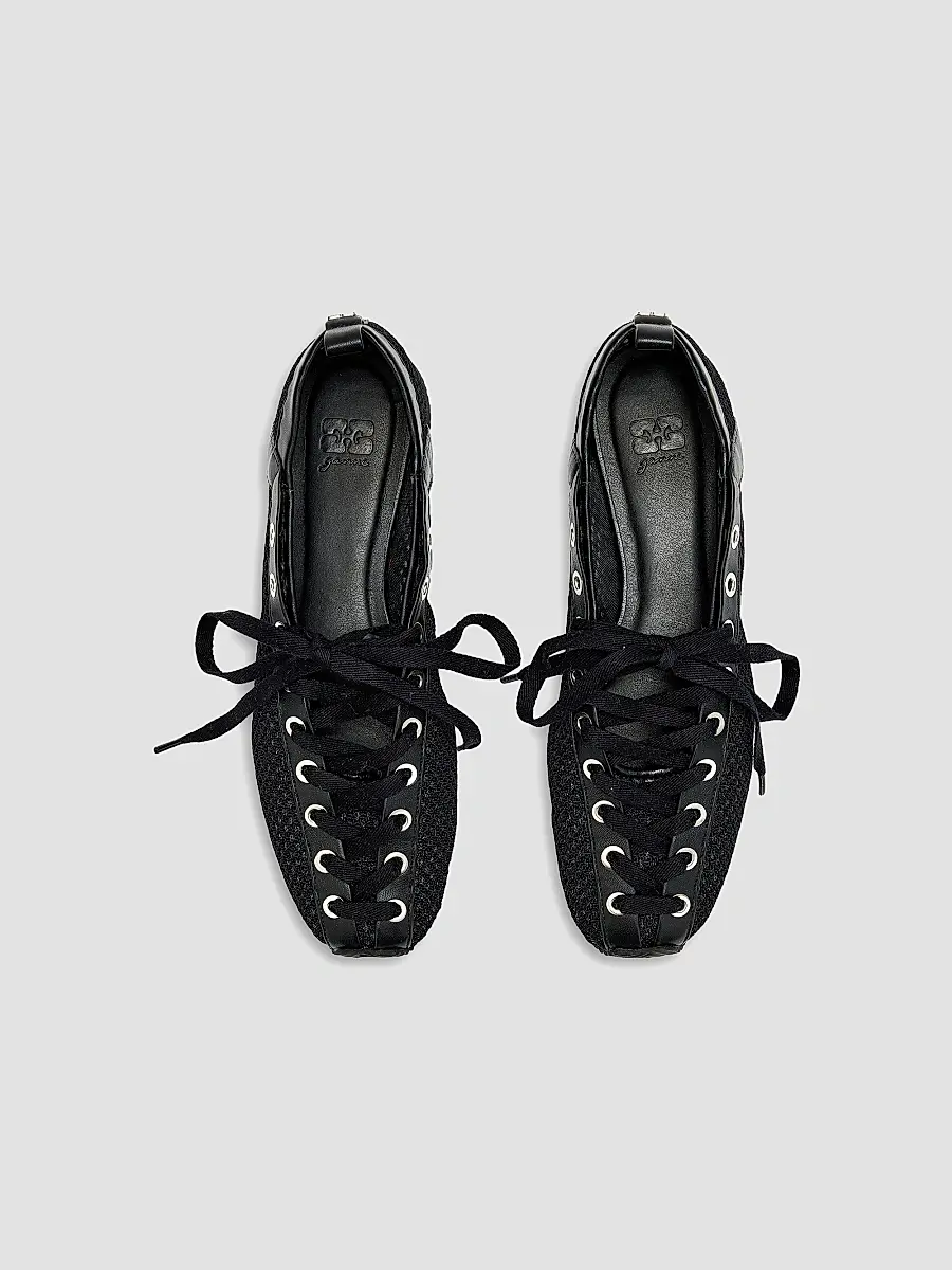 Ganni Women's Sporty Ballerina Mesh Flats | Thumbnail 3 Ganni Women's Sporty Ballerina Mesh Flats | Thumbnail 3
