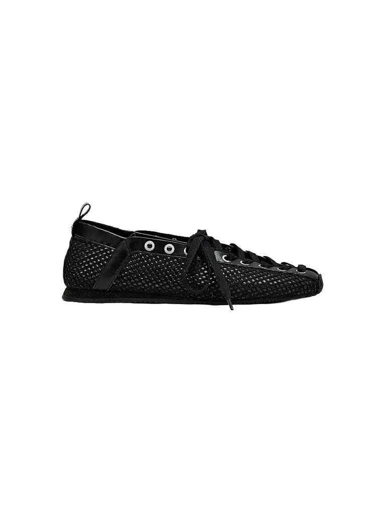 Ganni Women's Sporty Ballerina Mesh Flats | Image 1 Ganni Women's Sporty Ballerina Mesh Flats | Image 1