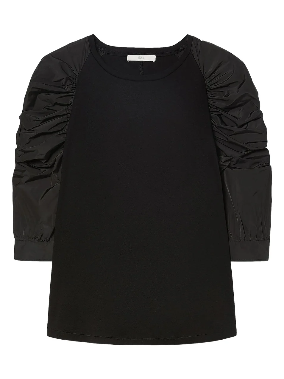 Marina Rinaldi Women's Jersey and Taffeta T-Shirt - Black