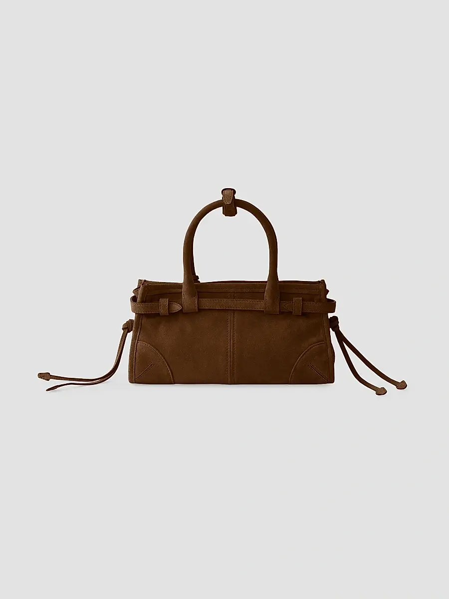 Prada Women's Bonnie Suede Top Handle Bag | Thumbnail 3 Prada Women's Bonnie Suede Top Handle Bag | Thumbnail 3
