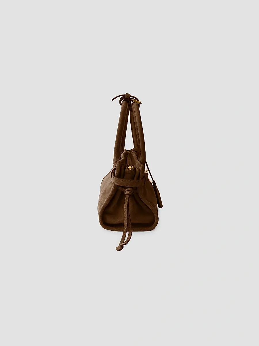 Prada Women's Bonnie Suede Top Handle Bag | Thumbnail 4 Prada Women's Bonnie Suede Top Handle Bag | Thumbnail 4