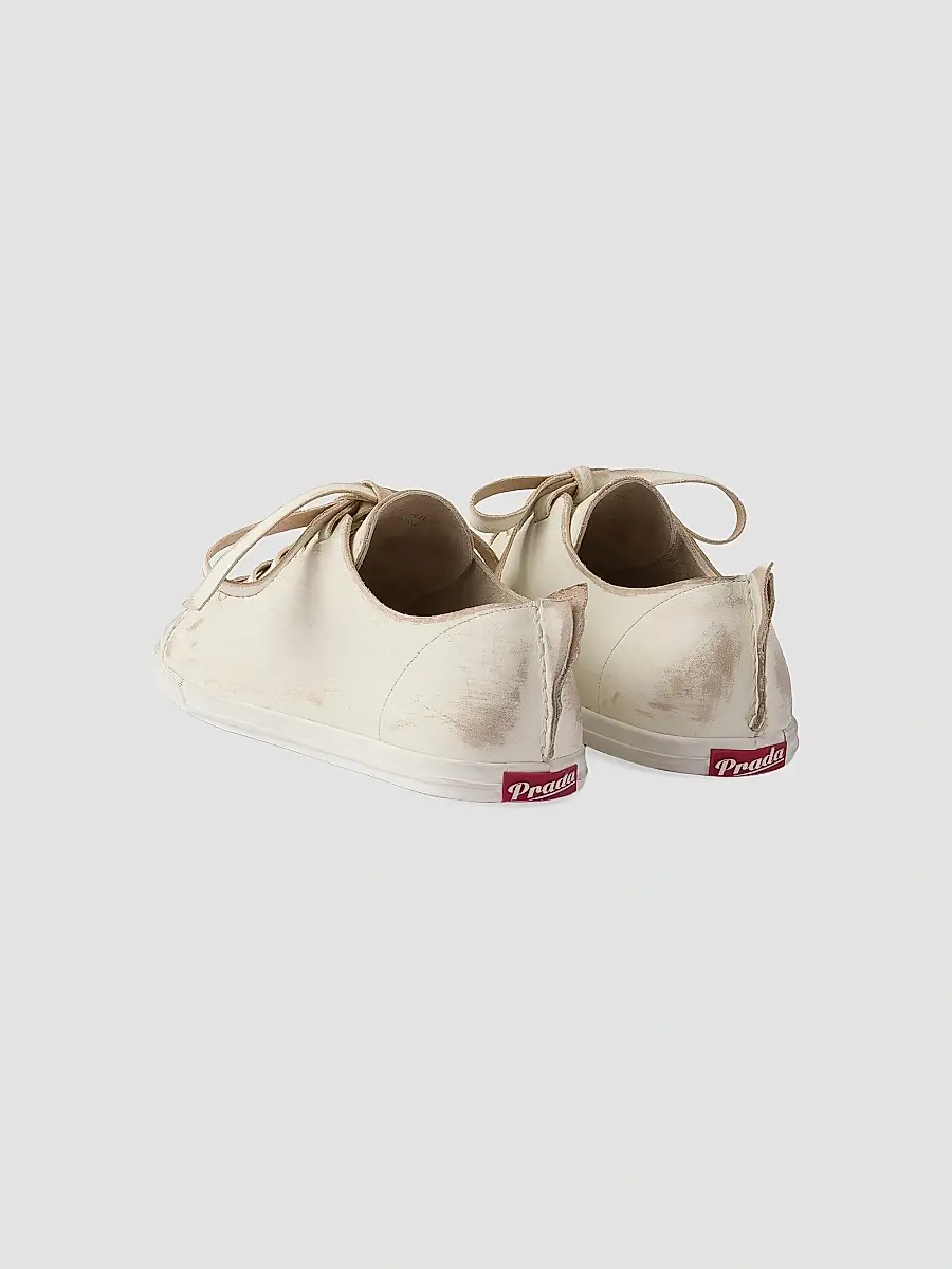 Prada Women's Leather Sneakers | Thumbnail 3
