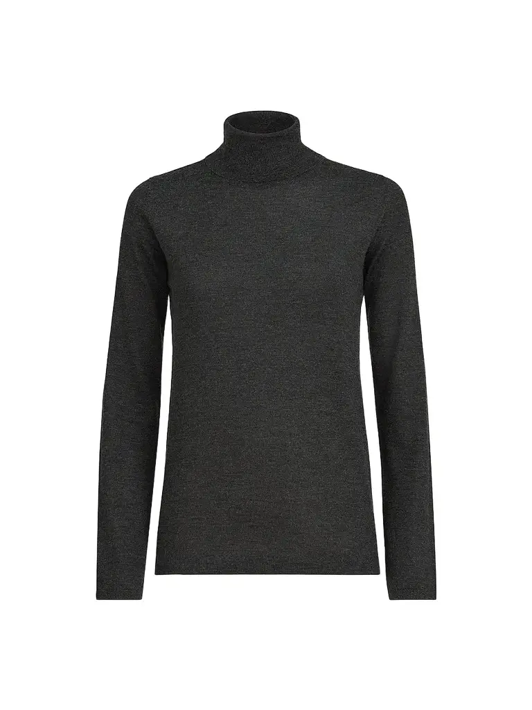 Brunello Cucinelli Women's Cashmere and Silk Lightweight Turtleneck Sweater - Anthracite | Image 1 Brunello Cucinelli Women's Cashmere and Silk Lightweight Turtleneck Sweater - Anthracite | Image 1