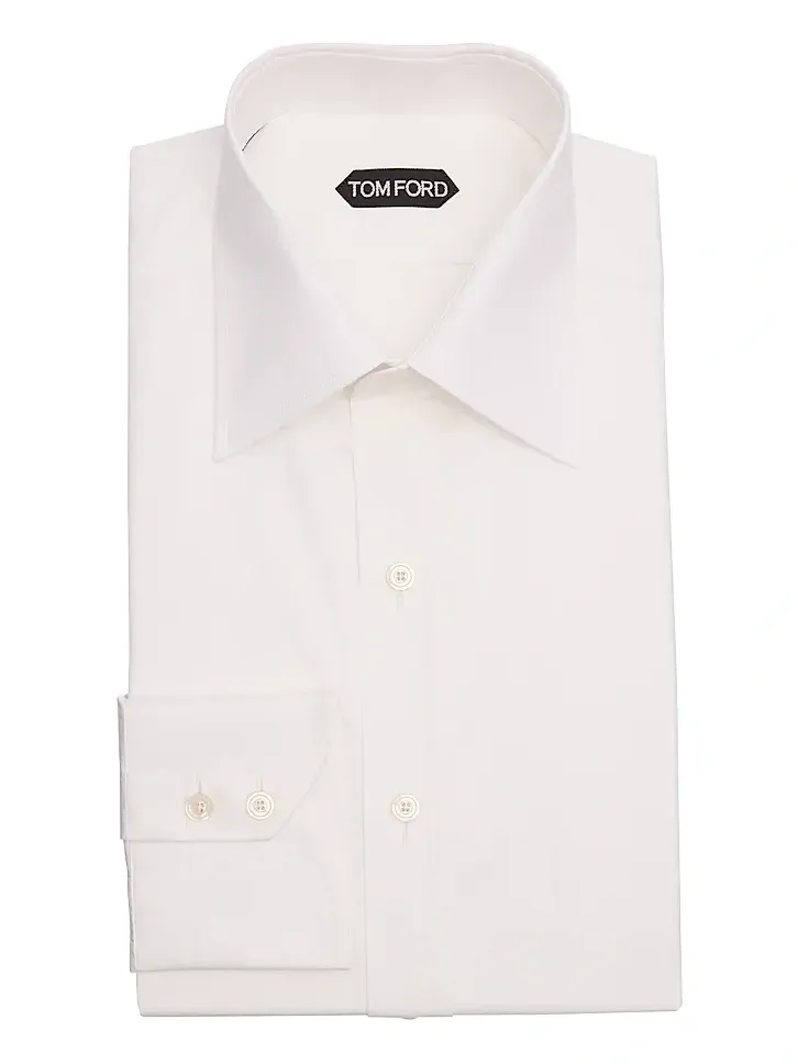 Men's Slim-Fit Cotton Poplin Dress Shirt Men's Slim-Fit Cotton Poplin Dress Shirt