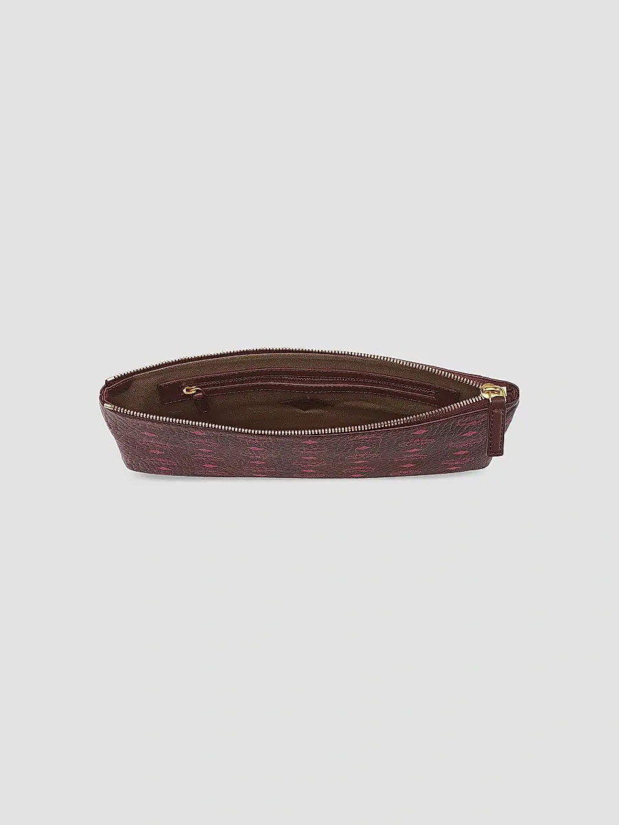 MCM Women's Aren Visetos Medium Flat Pouch | Thumbnail 4