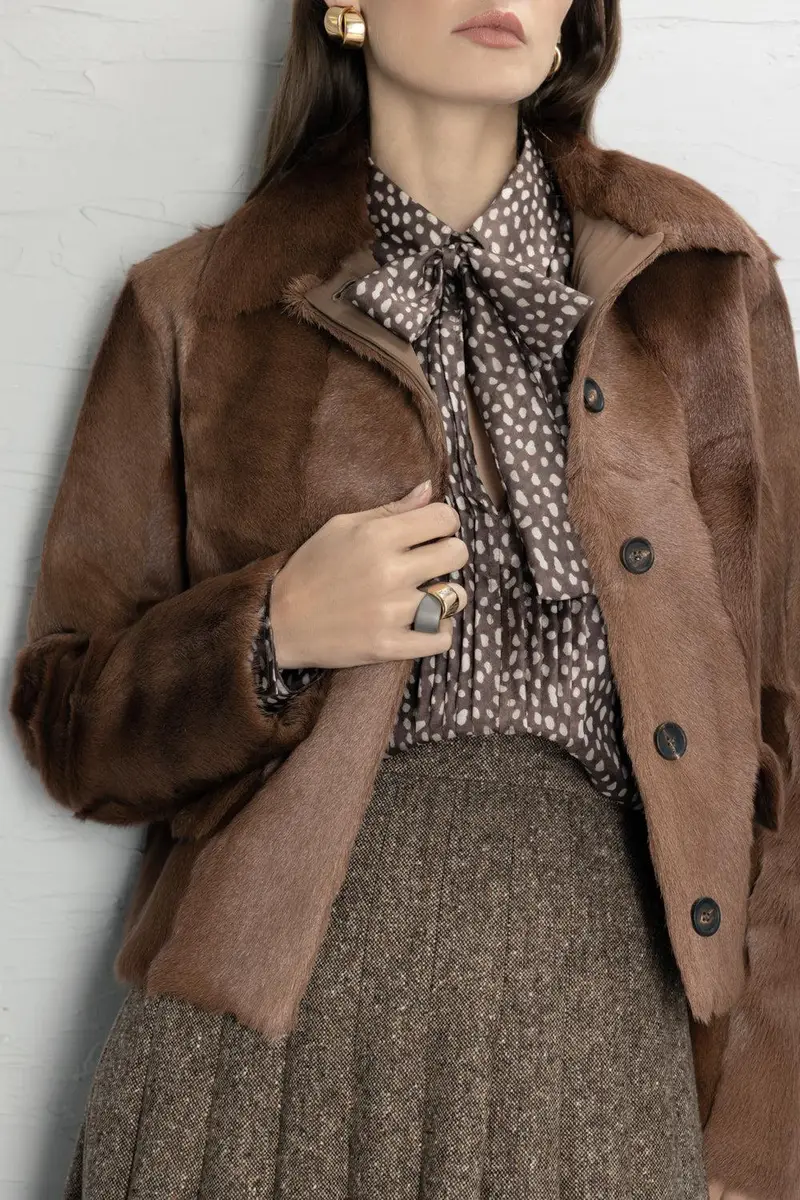 Brunello Cucinelli Button Front Fur Jacket | Thumbnail 3 Brunello Cucinelli Button Front Fur Jacket | Thumbnail 3