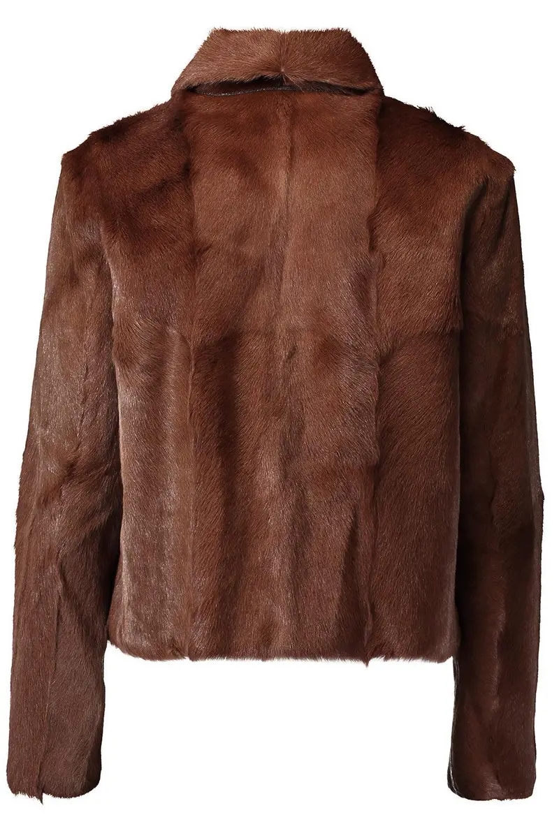 Brunello Cucinelli Button Front Fur Jacket | Thumbnail 5 Brunello Cucinelli Button Front Fur Jacket | Thumbnail 5