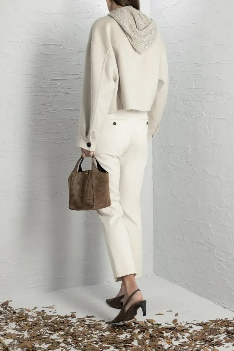 Brunello Cucinelli Kickflare Cigarette Pant - Panama | Thumbnail 4