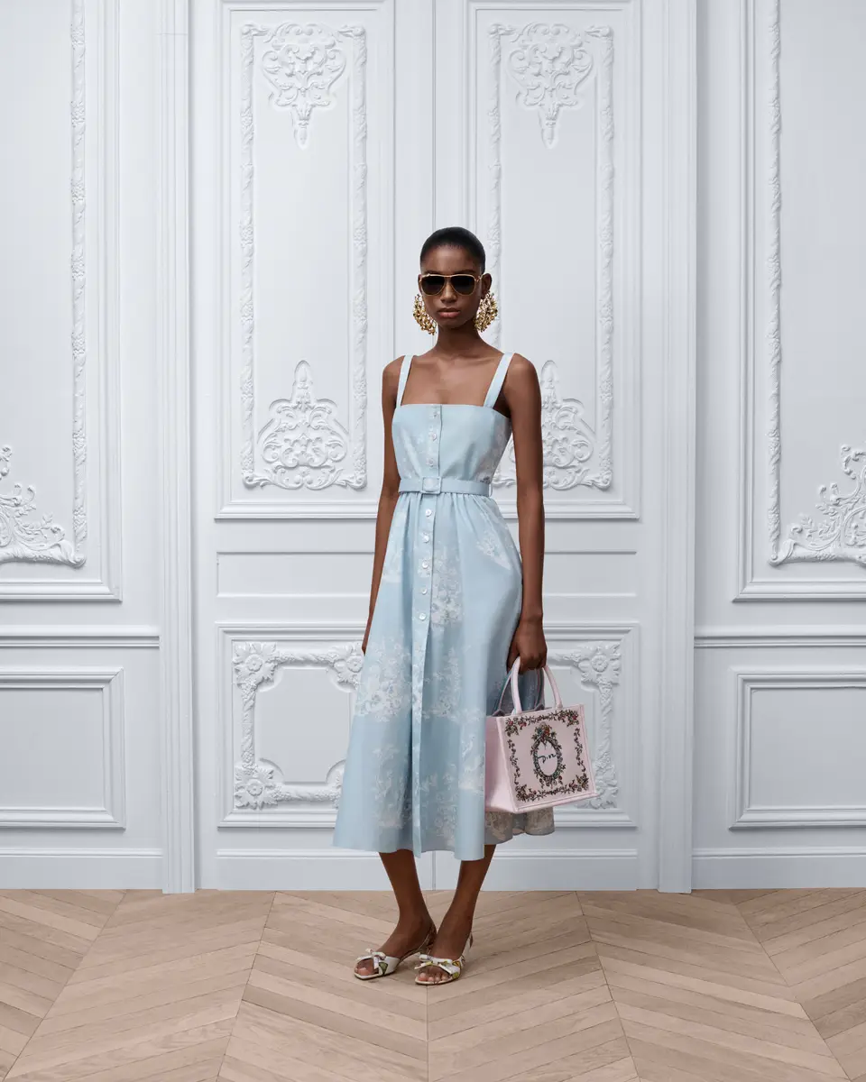 Dior Dioriviera Mid-Length Belted Dress | Thumbnail 3