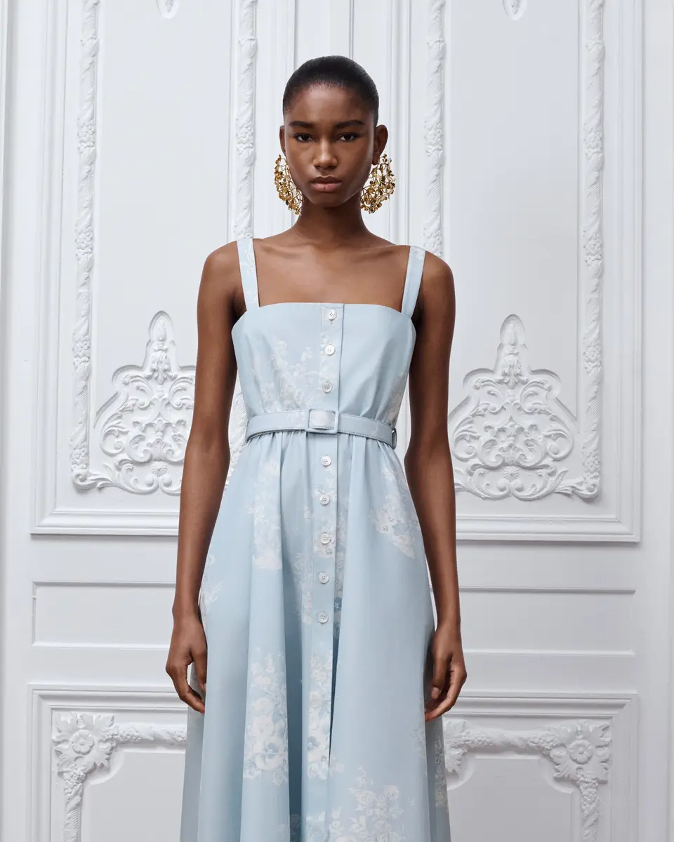 Dior Dioriviera Mid-Length Belted Dress | Thumbnail 4