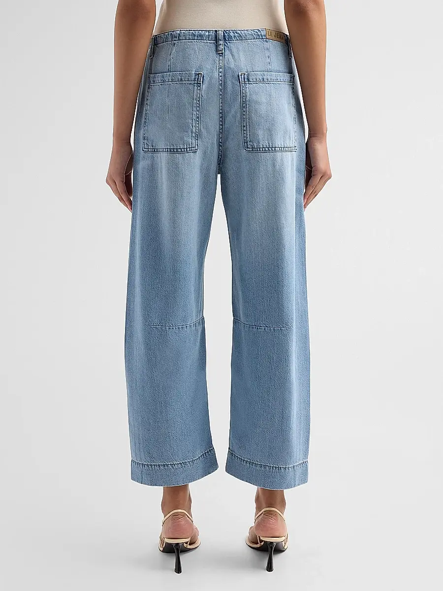 Le Jean Women's Weightless Utility Soft Barrel-Leg Drawstring Jeans | Thumbnail 3