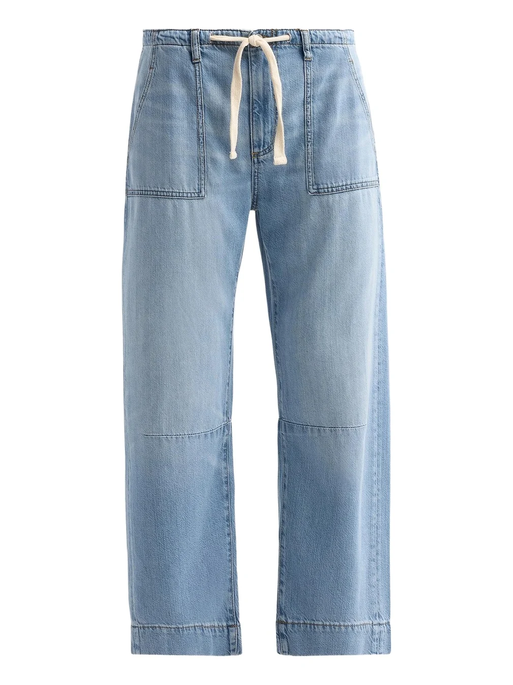 Women's Weightless Utility Soft Barrel-Leg Drawstring Jeans