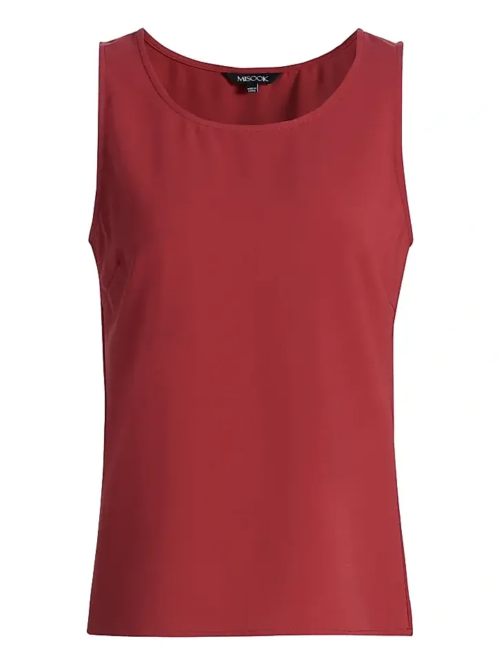 Misook Women's Crepe De Chine Tank | Thumbnail 1 Misook Women's Crepe De Chine Tank | Thumbnail 1