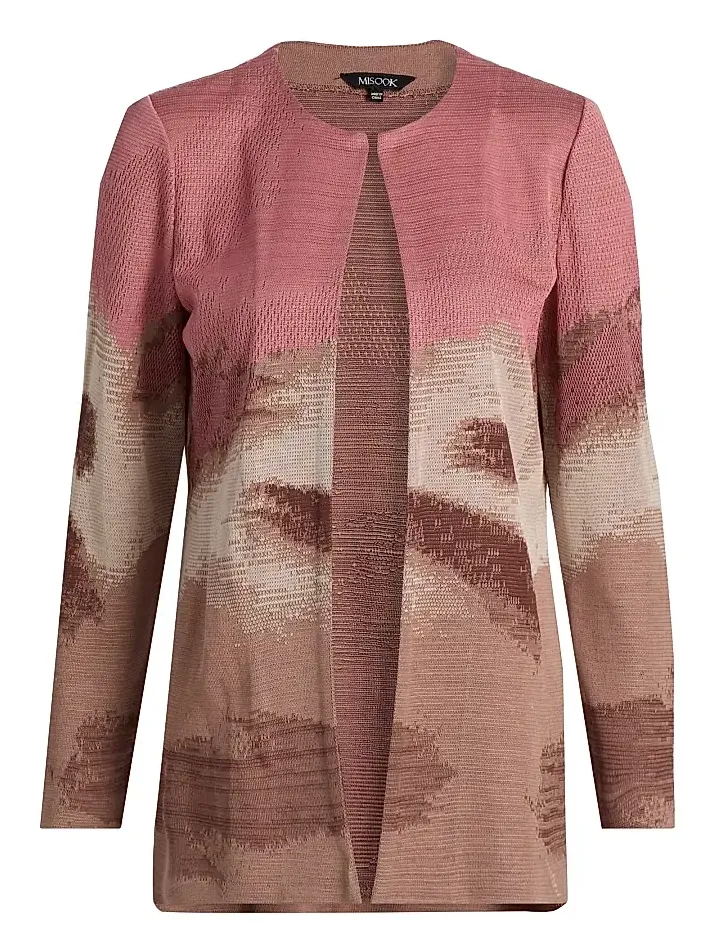 Women's Landscape Pattern Knit Jacket Women's Landscape Pattern Knit Jacket