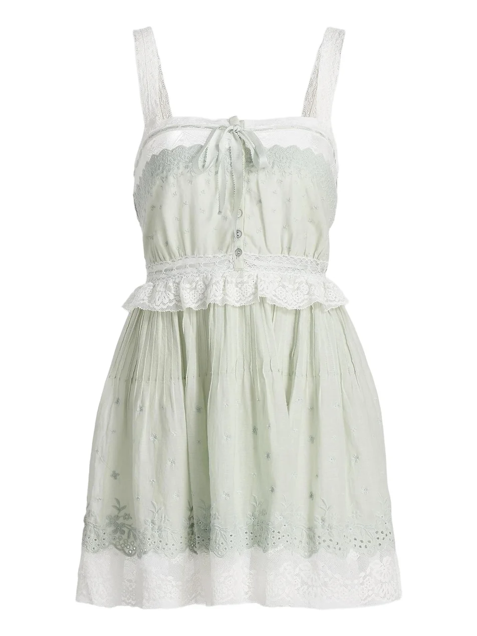 Women's Hadlee Eyelet Cotton A-Line Minidress Women's Hadlee Eyelet Cotton A-Line Minidress
