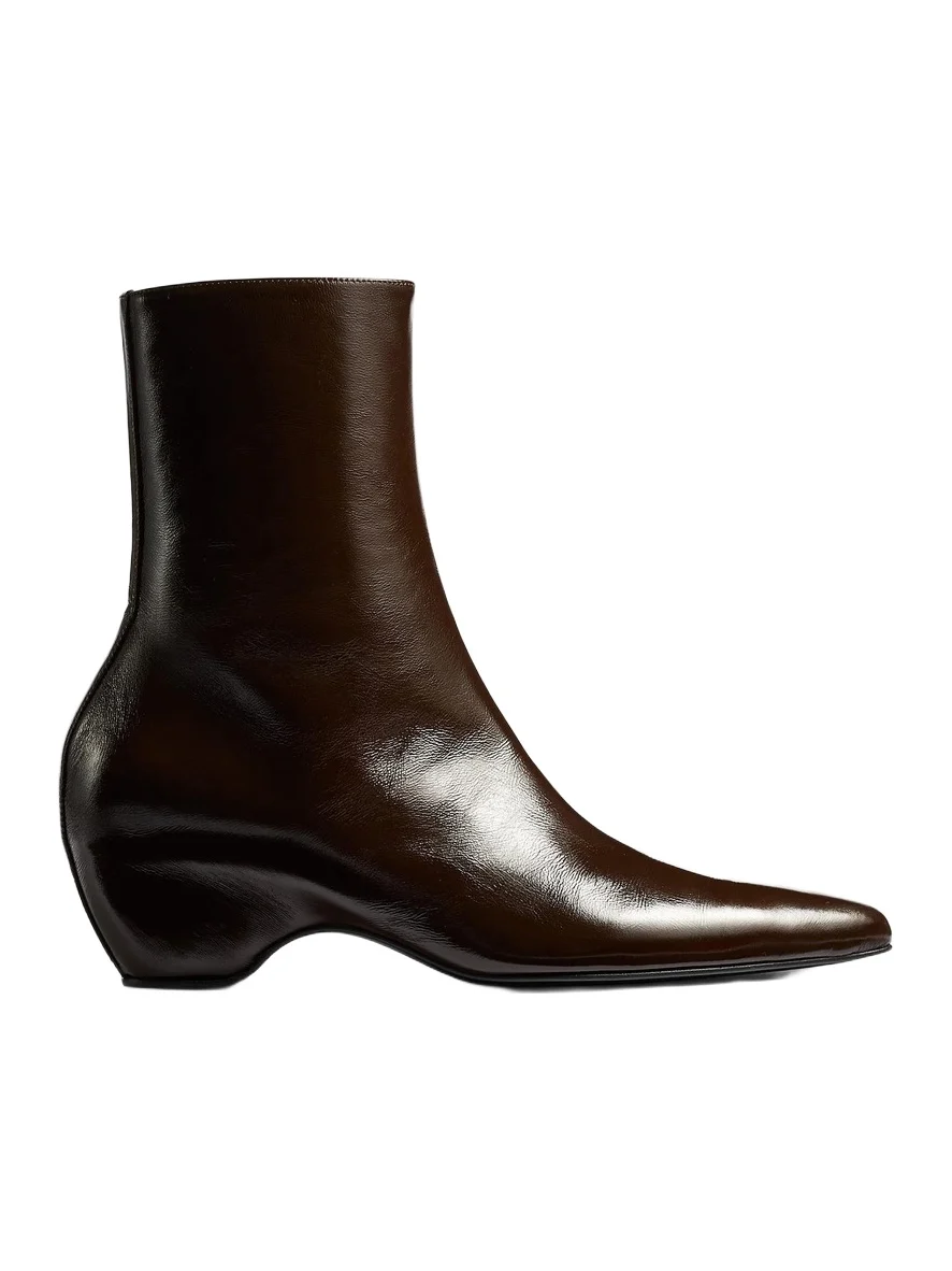 Khaite Sybil Ankle Boot In Cacao
