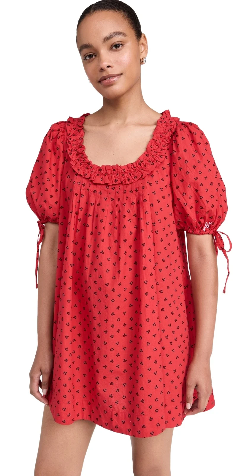 Damson Madder Jemima Ruffle Mini Dress