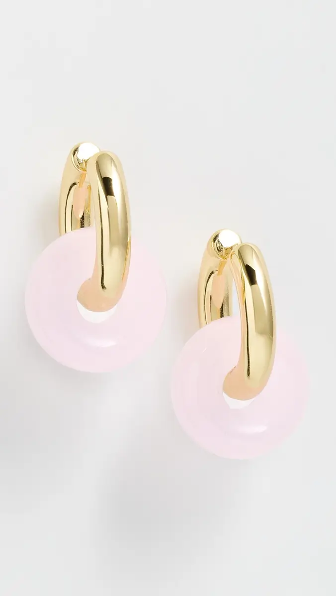 Luv AJ The Rio Washer Hoop Earrings | Thumbnail 2