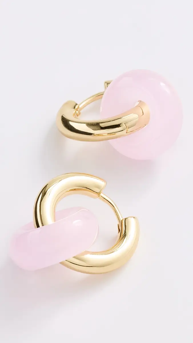 Luv AJ The Rio Washer Hoop Earrings | Thumbnail 4