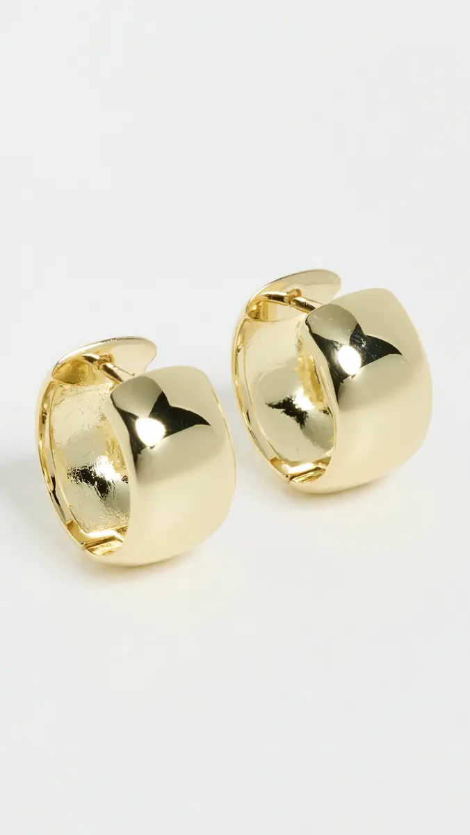 Shashi Petite Frame Huggie Hoop Earrings | Thumbnail 2