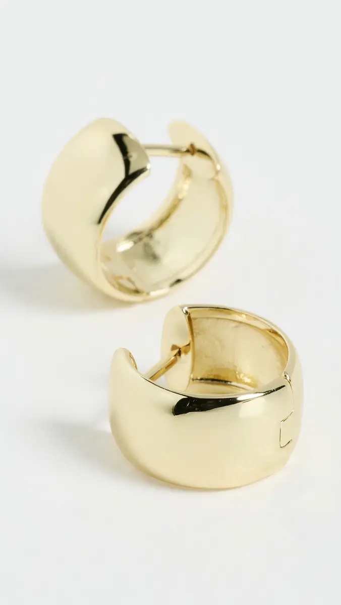 Shashi Petite Frame Huggie Hoop Earrings | Thumbnail 4