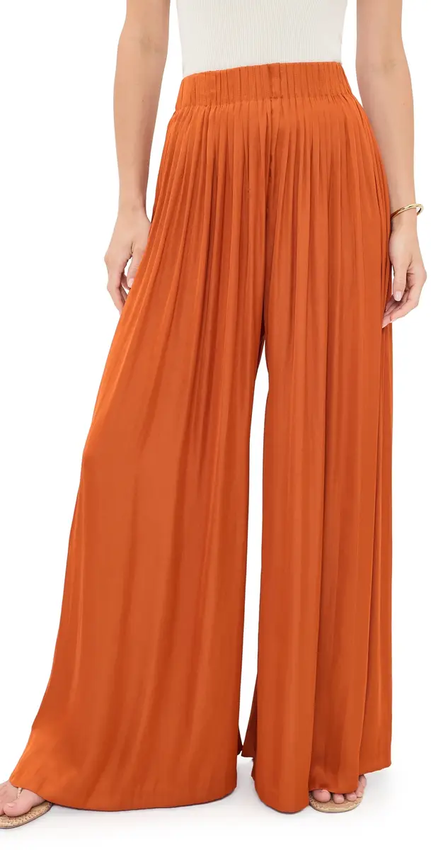 L'Agence Haylo Wide Leg Pull On Pants Sienna | Image 1 L'Agence Haylo Wide Leg Pull On Pants Sienna | Image 1