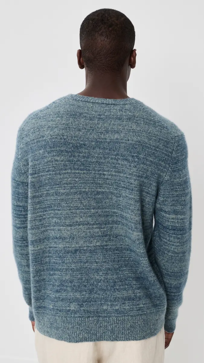 The Elder Statesman Unisex Nimbus Contrast Statesman Cashmere Sweater | Thumbnail 5 The Elder Statesman Unisex Nimbus Contrast Statesman Cashmere Sweater | Thumbnail 5