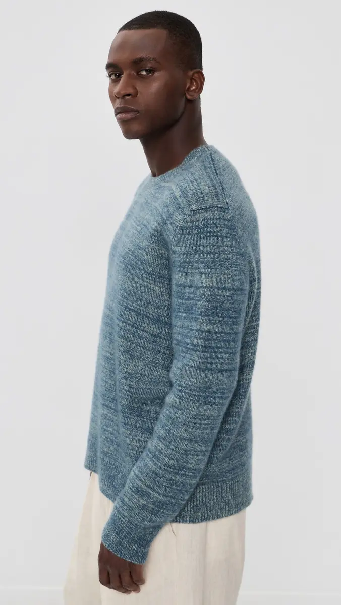The Elder Statesman Unisex Nimbus Contrast Statesman Cashmere Sweater | Thumbnail 6 The Elder Statesman Unisex Nimbus Contrast Statesman Cashmere Sweater | Thumbnail 6